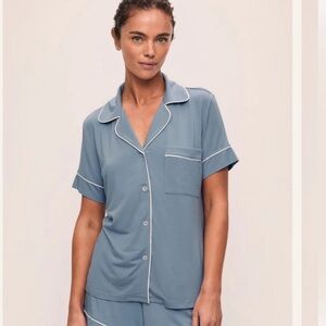 Eberjey Giselle Tencel Modal Women’s Relaxed Fit Short Pajama Top Size Small